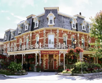 The exterior of the Prince of Wales hotel in Niagara-on-the-Lake.